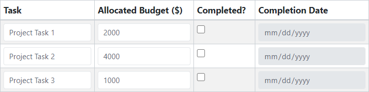 Project Breakdown